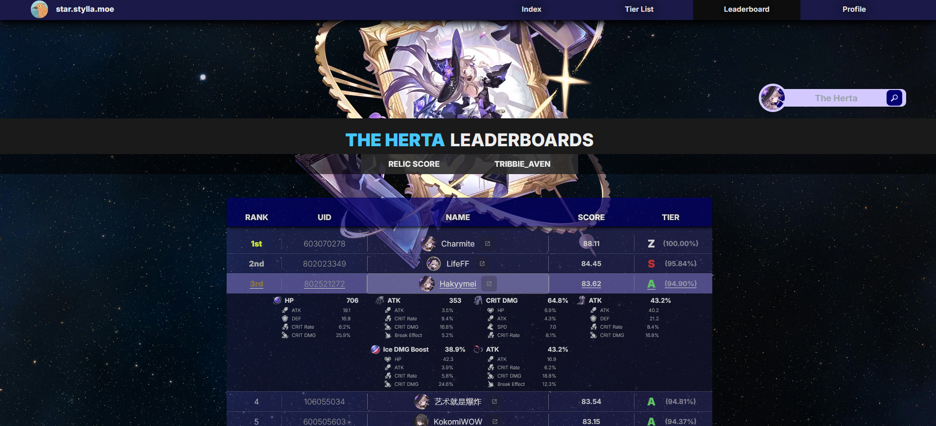 star.stylla.moe screenshot